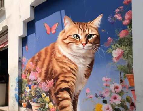 天峨自己绘制有个性的手绘墙